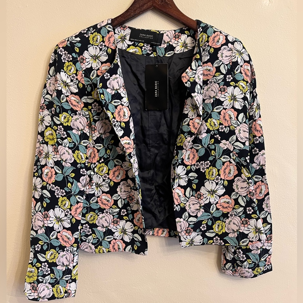Zara Floral Blazer